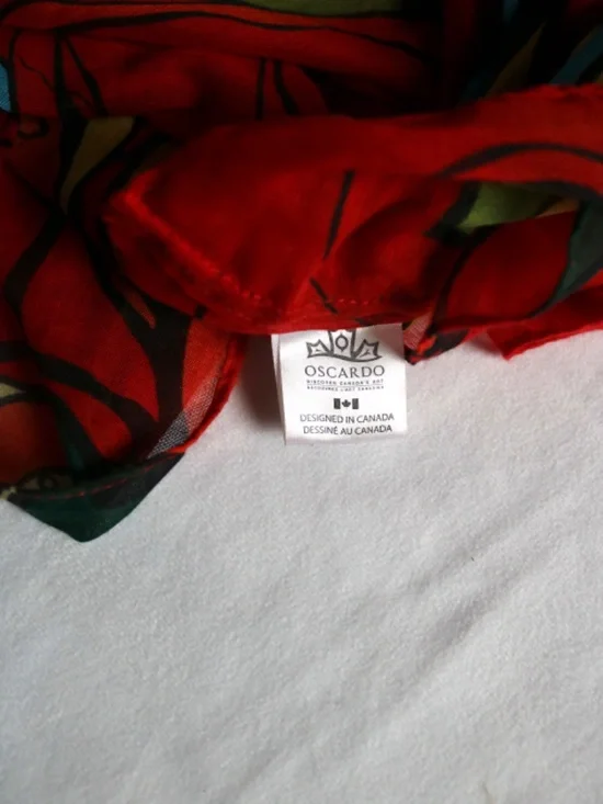 Oscardo Infinity Scarf Daphne Odjig Canadian Artist Indigenous Pow Wow Dancer - Picture 5 of 8